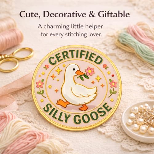 Magnetic Needle Minder, Needle Minder for Cross Stitch Embroidery Sewing, Cute Funny Needleminder Needle Holder, Strong Magnet Needle Nanny, Gift for Women Stitch Lovers, (Goose) - color: goose