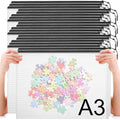 20pcs Mesh Zipper Pouch Bags A4 Mesh Bags for Classroom Organization, Waterproof Document Zipper Pouches for Cosmetics, Travel Storage File Bags for Office Supplie (Black-A3-20PCS) - style: Black-A3-20PCS