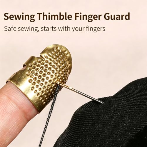 2 Pcs Metal Sewing Thimble for Hand Sewing Finger Protector