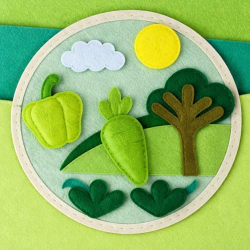 WILLBOND 12 Pcs Large Felt Sheets 37 x 20 Inch 1.2 mm Green Series - color: Green Series, size: 37 x 20 Inch