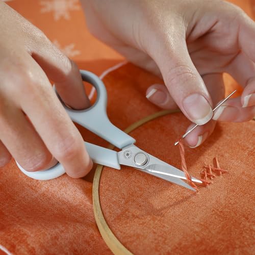 Missouri Star Small Scissors 4.5” - Mini Scissors All Purpose for Cutting Fabric, Sewing, Crafting - Ultra Sharp with Comfort Grip and Blade Cover - size: 4.5 Inch