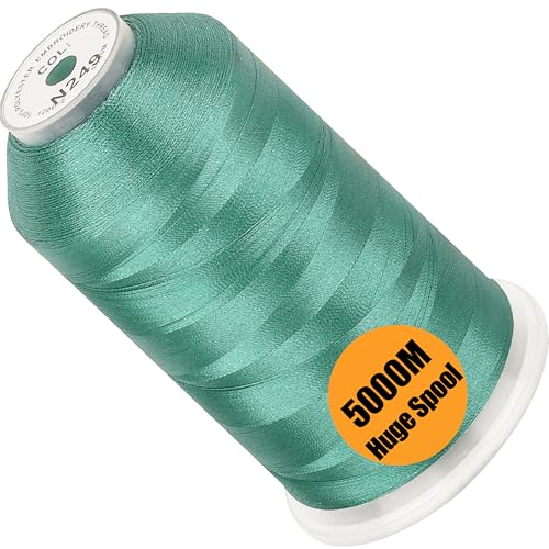 New brothread Huge Spool Embroidery Thread - Aquamarine Fits Janome Color - color: Aquamarine-N249