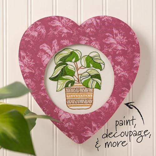Bucilla, Embroidery Hoop Heart Frame, Fits 6" Embroidery Hoop - size: 6", style: Heart