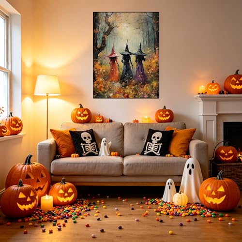 Witch Stamped Cross Stitch Kit for Adults Printed Dimensions Stitching Kit - color: J181-01