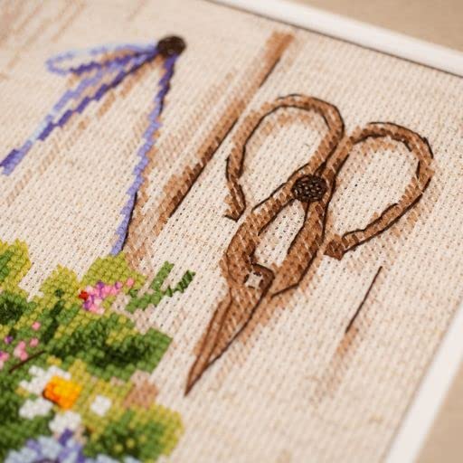RIOLIS 2020 Summer Tea Counted Cross Stitch Kit 9.5 x 11.75 in - style: Rustic
