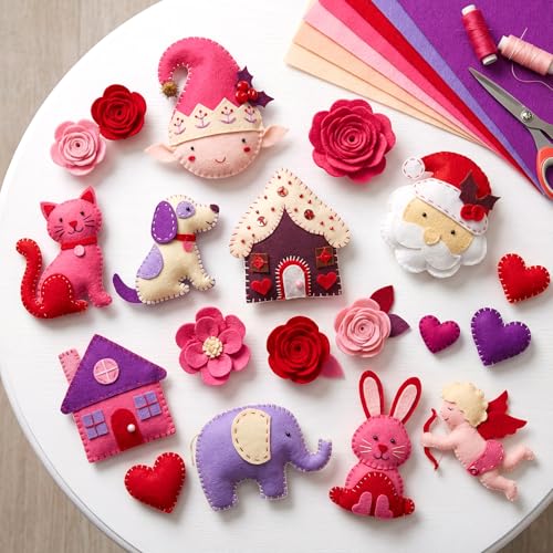 Tegeme 100 Pcs 8 x 12 Inches Felt Sheet for Craft Thin, Red Series - color: Red Series