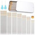 GarfxG 100 PCS Cross Stitch Needles, 7 Different Sizes Hand Sewing Needles