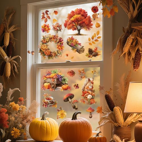 3 Sheets Autumn Rub on Transfers for Crafts, 12×6in - style: Fall Maple Leaves