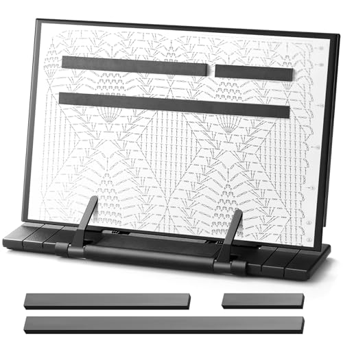 Flutesan Magnetic Pattern Holder Knitting Cross Stitch,11.22 x 7.28 Inches - size: 11.22 x 7.28 Inch
