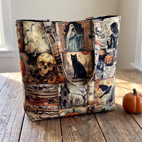 Hosuly 40 Pcs Halloween Fabric Jelly Gothic Quilting Strips Roll - color: Retro Halloween