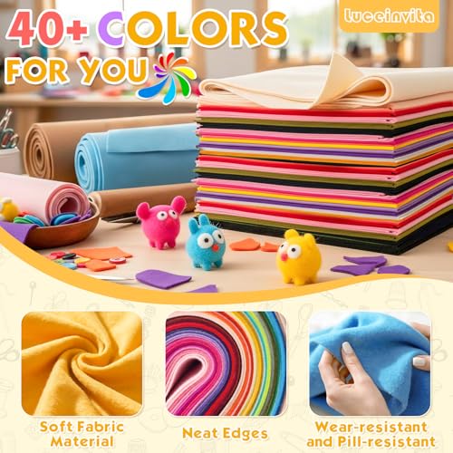 Heather Grey 36" X 36" Felt Fabric Sheet - 1.6mm Thickness - color: Heather Grey, size: 36" x 36"