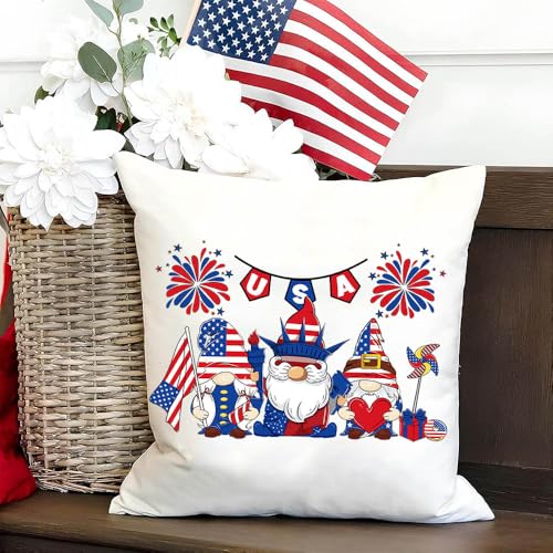 4Pcs 4th of July Iron on Transfers Patches Red Blue White Heat Transfers Vinyl Independence Day Ready to Press Appliques Liberty 4th of July USA Flag Dwarf Iron on Decals for T Shirt Clothes DIY Decor - color: July of 4th B