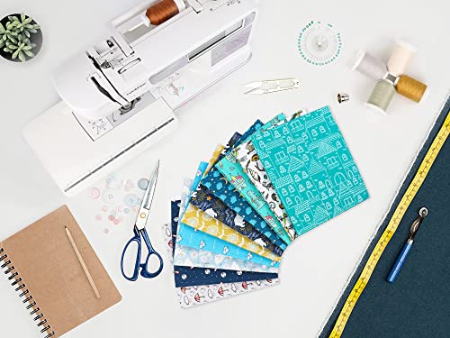Craftido -25 Options- 100% Cotton Quilting Fabric Bundles 10pcs Fat Quarters 18”x21”-Medium Weight 5.2 oz- Soft Cotton for Quilting, Sewing Project, Patchwork, DIY Crafts – Baby Boy - color: Baby Boy