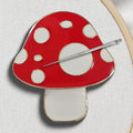 Needle Minder Magnet, Magnetic Needle Minder, Needle Minders Magnetic Cross Stitch Accessories, Magnetic Needle Holder, Life Tree, Butterfly, Cats, Owl, Heart (Mushroom) - size: Mushroom