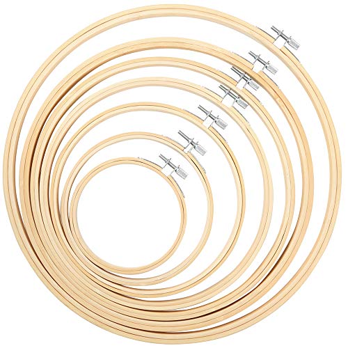 Caydo 7 Pieces 7 Sizes Embroidery Hoops Set 4 inch to 12 inch - style: 7 PCS