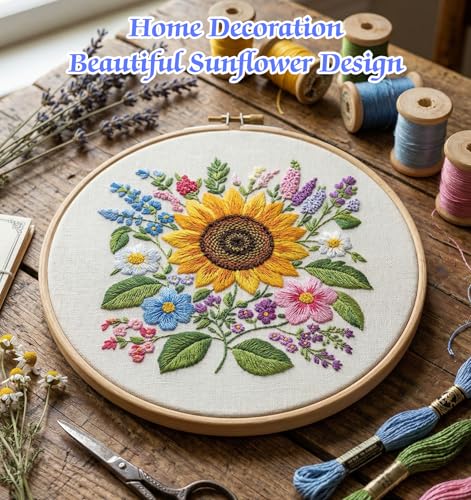 17 PCS Water Soluble Embroidery Patterns, with Flowers for Beginners