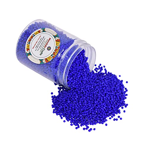 Mandala Crafts 3mm Blue Round 8/0 Glass Seed Beads for Beadwork - color: Blue, size: Round 8/0 or 3 mm