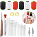 Sewing Tool Set, 37Pcs Big Eye Steel Sewing Needles Kit, Threader and Needle Repair Kit, Needle Threaders and Seam Ripper for Hand Sewing (37pcs tool kit)