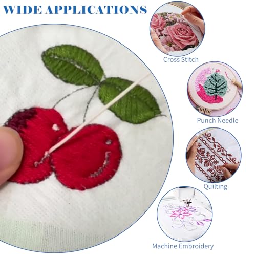 AYSOW 24PCS Water Soluble Stabilizer for Embroidery, 8.5''*11''