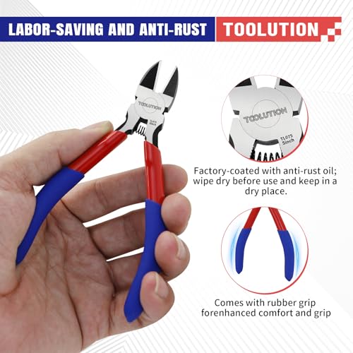 2 Pcs Wire Cutters and Needle Nose Pliers Set, 5 Inch