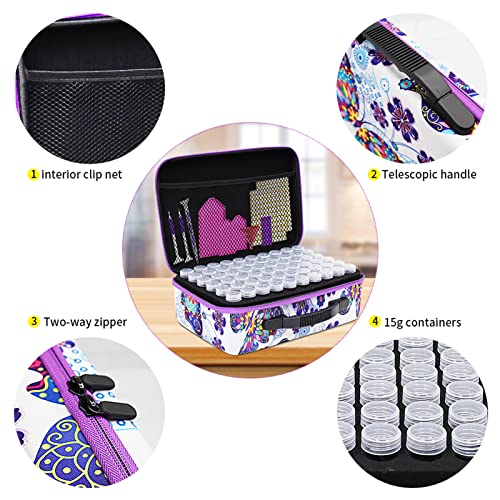 ZORETCO Diamond Art Storage with 60 Containers, Diamond Art Kits for Adults - color: Butterfly, size: 120 Jars