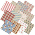 12 Pcs 20 x 20 Inch Vintage Squares Fabric