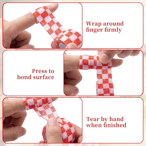 8PCS Crochet Finger Guard - Adjustable Self-Adhesive Thimble Tape