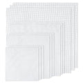 12 PCS Aida Cloth 14 Count, 4 Sizes White Cross Stitch Fabric for Craft Embroidery, Classic Reserve Aida Cloth for Embroidery Beginner, Needlework, Cross Stitch (5.9 to 11.8inch)