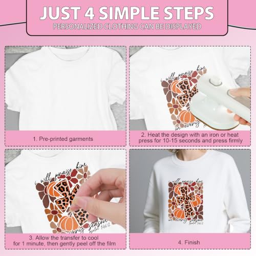 25 Pcs Fall Dtf Transfers Ready to Press Iron on Transfers - color: Autumn Bible Verse