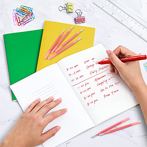 Vanstek 12 Red Erasable Gel Pen Refills, Gel Ink Refills Compatible with Erasable Pens, Fine Point 0.7 mm, Perfect for Writing Planner & Crossword Puzzles - color: 12 Pack Red Refills