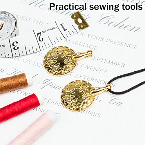 J.CARP 2Pcs Yarn Cutter Pendants, Gold Metal Thread Cutter Pendant for DIY Sewing Tools - color: Gold