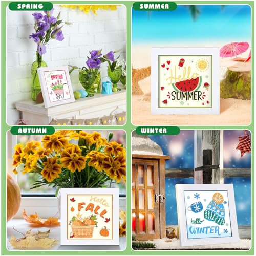 Trandraft 13 Pcs Seasonal Holiday Small Diamond Art Kits for Adults Craft - style: Cartoon Style
