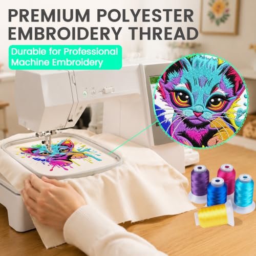 New brothread 80 Spools Polyester Embroidery Machine Thread Kit