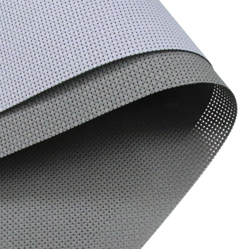 KCS 2 pc of 15" x 18"(38cmx45cm) 11 Count Cross Stitch Cotton Aida Cloth Needlework Fabric Box (Light Grey+Medium Grey,11CT) - color: Light Grey+medium Grey, size: 11CT
