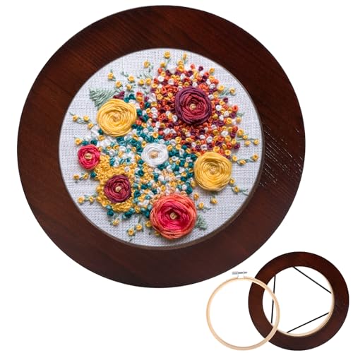 XEmbro 6 Inch Embroidery Hoop Frame for Hanging Sewing Ornaments - style: Round