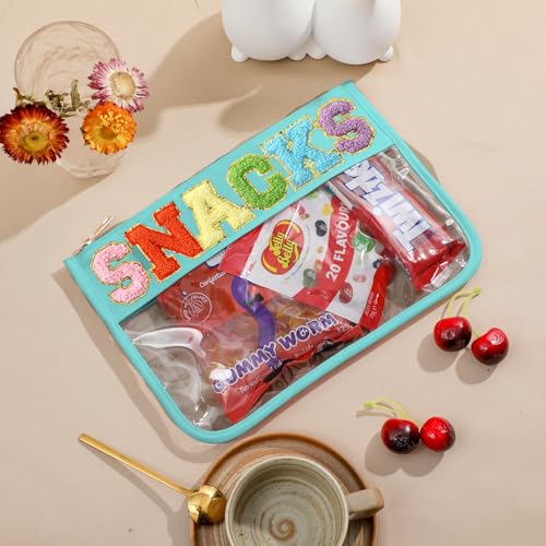 DYSHAYEN Clear Snacks Bag for Travel - color: Green-Snacks