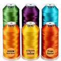 New brothread Huge Spools Embroidery Machine Thread -6xFruit&Garden Colors - color: 6xFRUIT&GARDEN