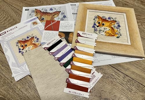 RIOLIS 1776 Little Fox Counted Cross Stitch Kit 5.12 x 5.12 in - style: Little Fox 1776