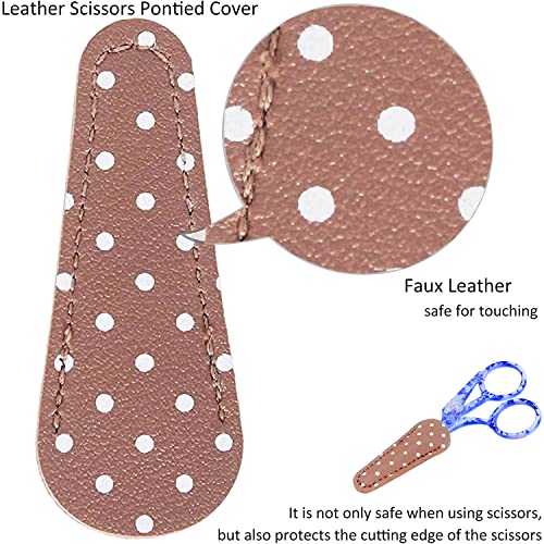 BIHRTC 4.5" Crochet Scissors Thread Snips with Protective Case - color: Celadon, size: 4.5inch