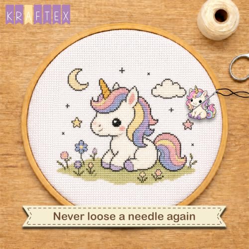 Kraftex Magnetic Needle Minder. Needleminder for Embroidery & Sewing. Cute Needlepoint Accessories. Magnetic Needle Holder for Cross Stitch. Cute Magnet Pin Gift - color: Mythical