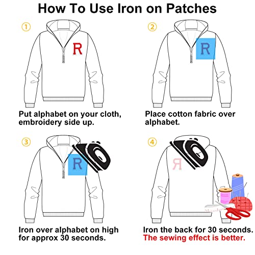 Jongdari 30 Pcs Iron on Numbers for Clothing, Small Embroidery Number Patches with Ironed Adhesive 3 Sets 0-9 Iron-On Number Applique for Jersey Shirts Jackets Hats Jeans Shoes Bags (Black) - color: Black, size: 30 Numbers