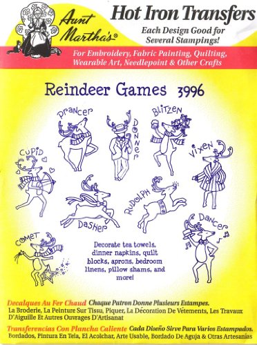Reindeer Games Aunt Martha's Hot Iron Transfers