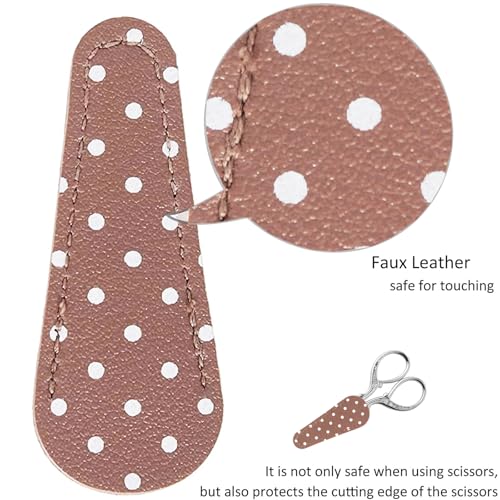 3.6 Inch Embroidery & Sewing Scissors - Small Craft Scissors with PU Leather Cover, Perfect for Cross Stitch, Crochet & Knitting Accessories, DIY Handmade Art Tool - size: 3.6 Inch, style: Style AA1711
