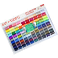 Sewing kit 100 Color Set of Handy Polyester Thread - color: 100 colors
