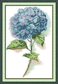 Stamped Cross Stitch Kits - 11 CT Printed Cross Stitch Kits for Adults Beginners,Embroidery Kits Printed Stitching Patterns Needlepoint Art Crafts for Home Deco - Blue Flowers 11.3×17.5 inch - color: 11CT:11.3×17.5 inch
