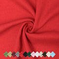 Linen Fabric | Natural Linen Cloth | Embroidery, Sewing | Soft, Breathable | 59" Wide | 50% Linen, 50% Rayon | Hemp, Jute, Needlework, Lining(2Y, Red) - color: Red, size: 2 Yard