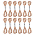 PATIKIL 12 Skeins Embroidery Floss, Metallic Embroidery Thread Nylon Threads Bracelets String for Cross-Stitch Hand Embroidery, Bronze Tone - color: Bronze Tone