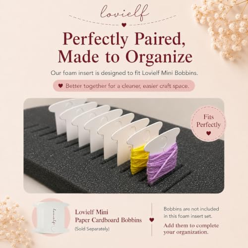 Embroidery bobbins Drawers Foam Inserts (2 pcs (Set A))
