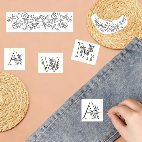 114 pcs Water Soluble Embroidery Patterns - style: C
