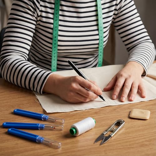 12 Pcs Stitch Remover Tool, Thread Stitch Remover Tool, Ergonomic Grip Seam Ripper, Seam Ripper Set, Thread Cutter, Embroidery Removing Tools for Sewing, Crafting (Blue)